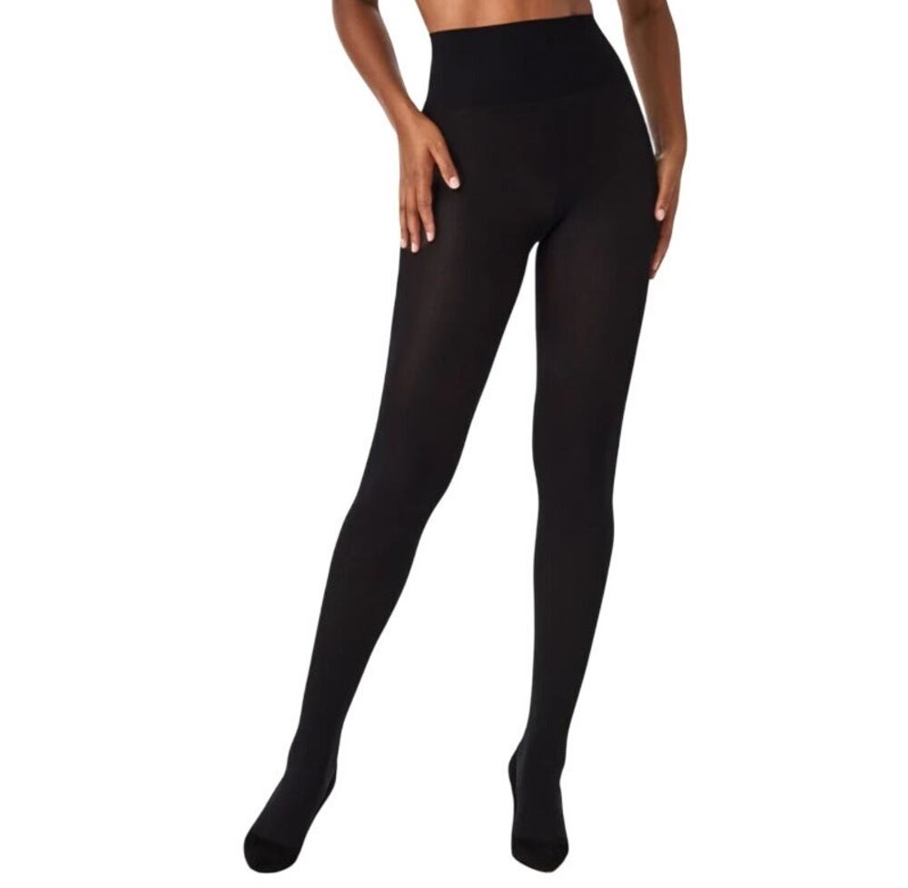 NEW Spanx core black tights Size E
